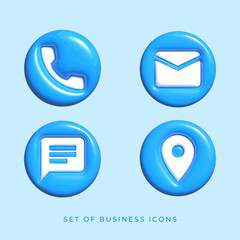 set of business icons vector illustration