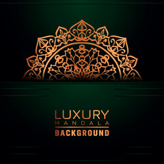 Luxury ornamental mandala background, arabesque style