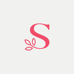 lotus gold royal women hair massage logo letter S