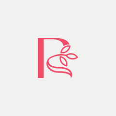 Obraz premium lotus gold royal women hair massage logo letter R