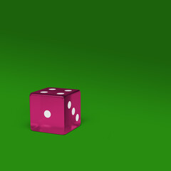 3d illustration - colorful dices