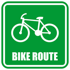 BIKE ROUTE, SIGN AND BOARD VECTOR