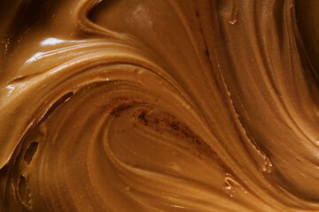 Close up of peanut butter sauce
