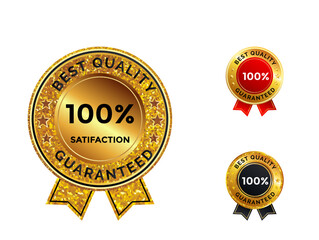 Guaranty label golden luxury set collection with bow