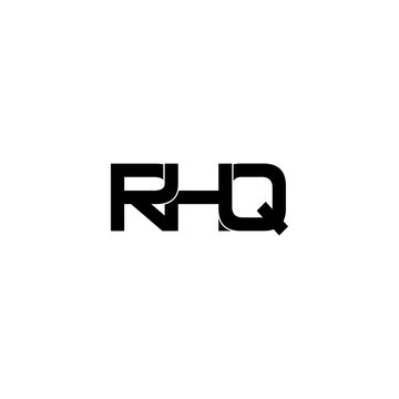 rhq letter initial monogram logo design