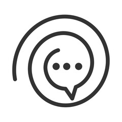 talk logo vector modern illustration graphic abstract template Icon Illustration Brand Identity