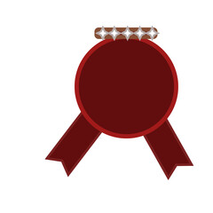 red seal with ribbon