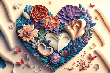 Valentine's day Card Art, wedding 