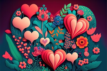 Valentine's day Card Art