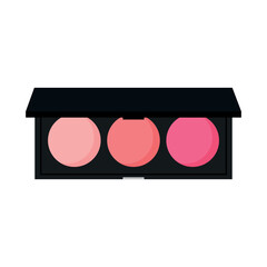 Animated Blush On Makeup Pallets Vector Image in White Background