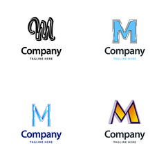 Letter M Big Logo Pack Design Creative Modern logos design for your business