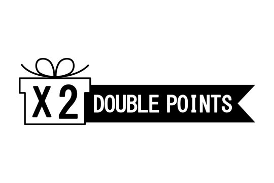 gift double points icon. Marketing concept. Business success. Vector illustration. Stock image.