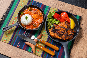 アウトドアでクッキング　Outdoor cooking made at the campsite