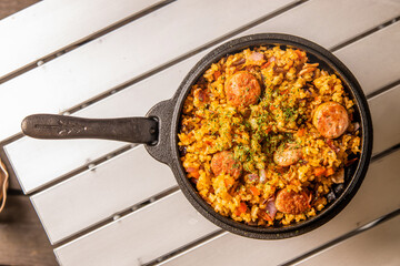 アウトドアでクッキング　Outdoor cooking made at the campsite