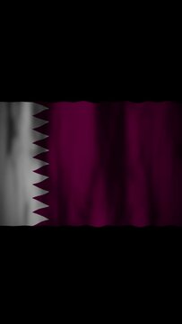 [縦動画] カタールの国旗