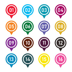 Number icon vector illustration. Infographic number icon vector. number icon vecto