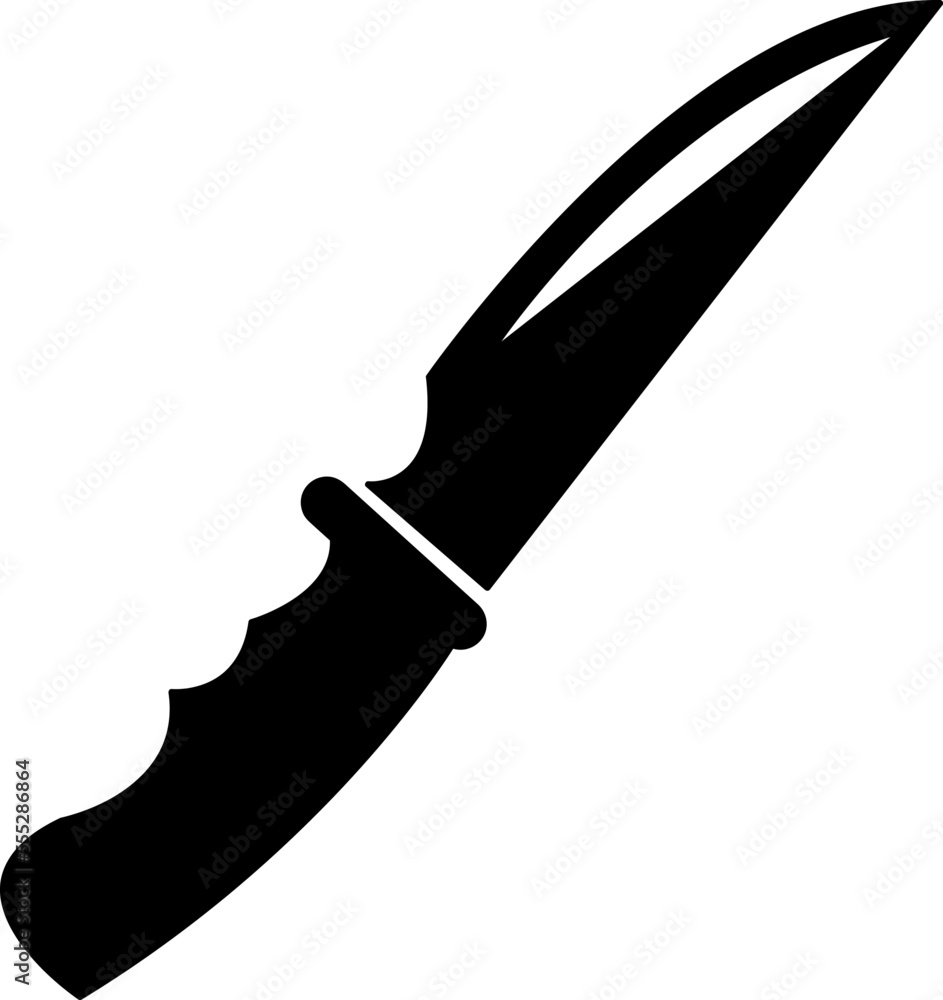 Poster knife vector icon. illustration isolated for graphic and web design on white background..eps