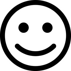 happy smile icon illustration on white background..eps