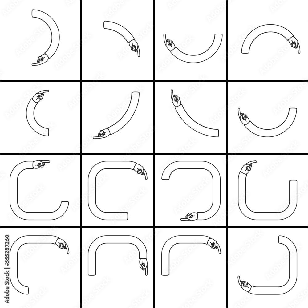 Poster set black arrows for web design. arrows vector icon. arrow icon. set of big black vector arrows. cur