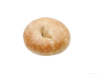 Whole wheat bagel drawn in pastel