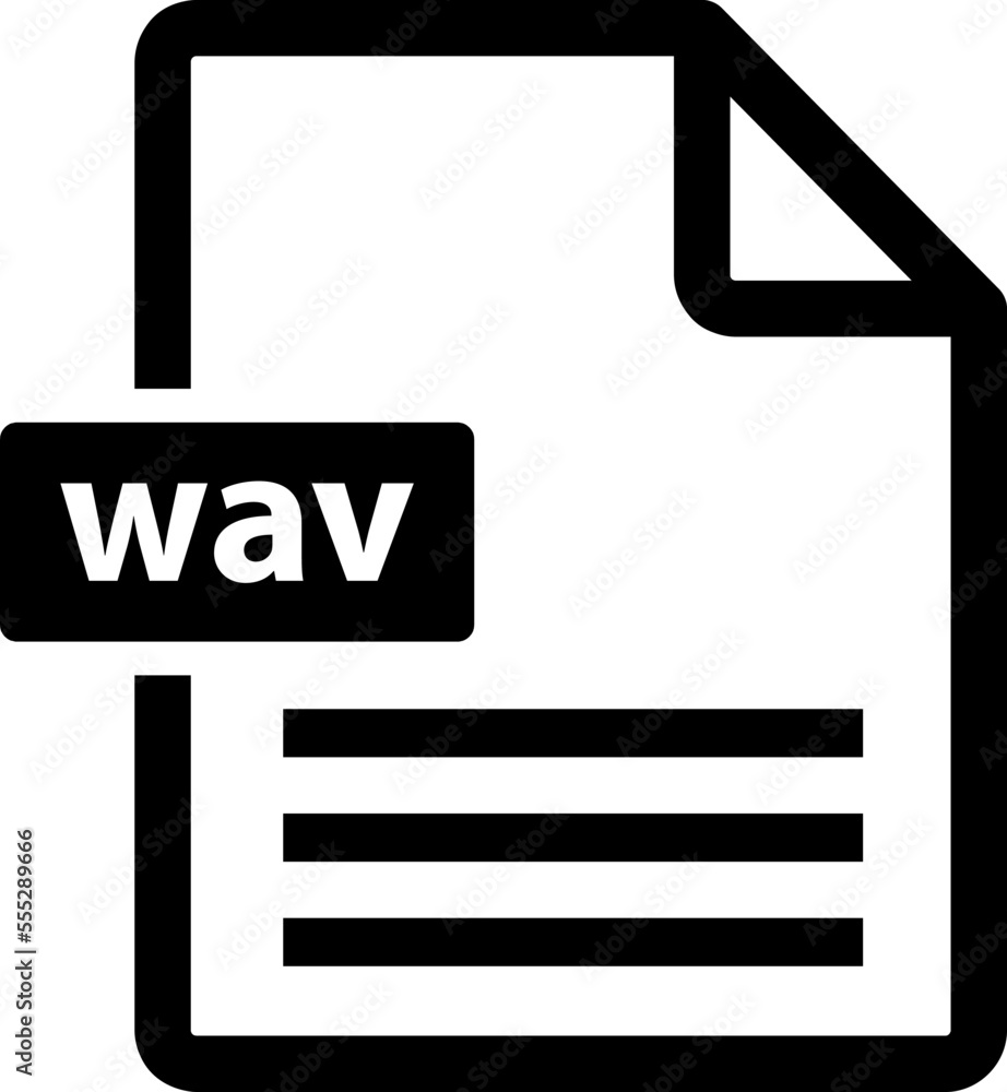 Poster file wav icon colored symbol. premium quality isolated image format element in trendy style..eps