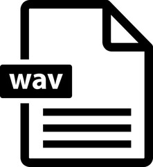  File wav icon colored symbol. Premium quality isolated image format element in trendy style..eps