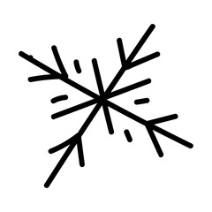 Isolated snowflake icon Flat design Vector illustration