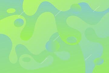 Dynamic abstract background with green to blue gradient fluid shapes modern concept. minimal poster. ideal for banner, web, header, cover, billboard, brochure, social media, landing page