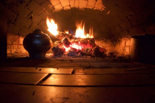 wood burning stove
