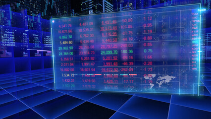 Investment futuristic technology background