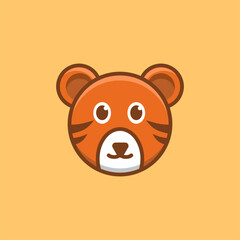 Cute Tiger Cartoon Desgin