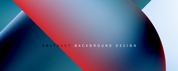 Minimal geometric abstract background. Circle and line design. Trendy techno business template for wallpaper, banner, background or landing