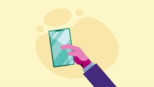 smartphone device tech modern animation