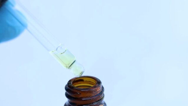 white liquid or raw material for skin care product, Serum products or natural chemical