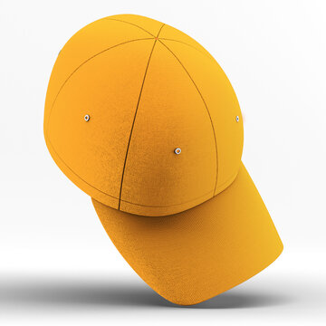 By using this Front Perspective View Fantastic Snapback Cap Mockup In Flame Orange Color, show off your design style like a pro..
