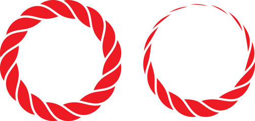 シンプルなしめ縄のフレーム © Megane