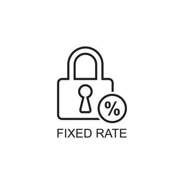 Fixed Rate Icon , Business Icon