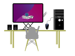 Computer Screen Vector Art, Icons, and Graphics for Free Download,
 Desktop pc vector vectors hi-res stock photography 
and images illustrations Monitor and Desktop.