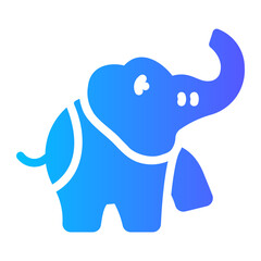 elephant gradient icon