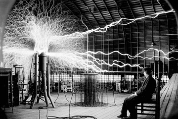 Tesla Coil Experiment - Generative AI
