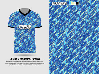 Soccer jersey mockup for football club, Fabric textile for Sport t-shirt.