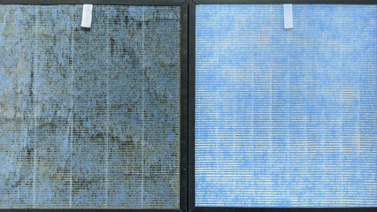 HEPA ( High efficiency particulate air) filter compare between old and new. can trap virus,...