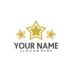 Star logo template, Star logo design vector