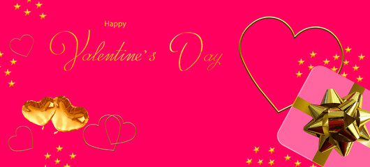Beautiful card for Valentine's day. Can also be used as a banner or flyer
