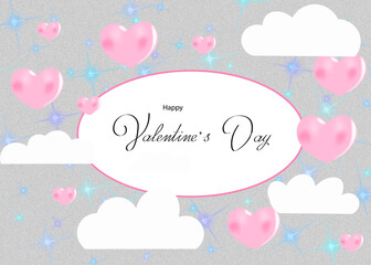 Beautiful card for Valentine's day. Can also be used as a banner or flyer