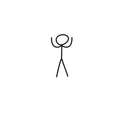 man drawn, different poses, sticks figure people pictogram