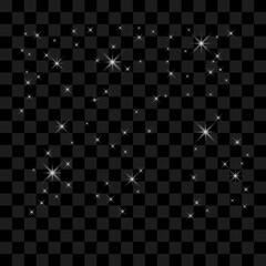 light effect white line on transparent