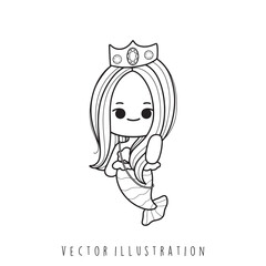 cute litter mermaid
