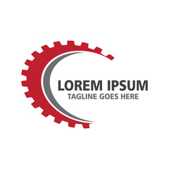 Gear Logo Template vector icon illustration design