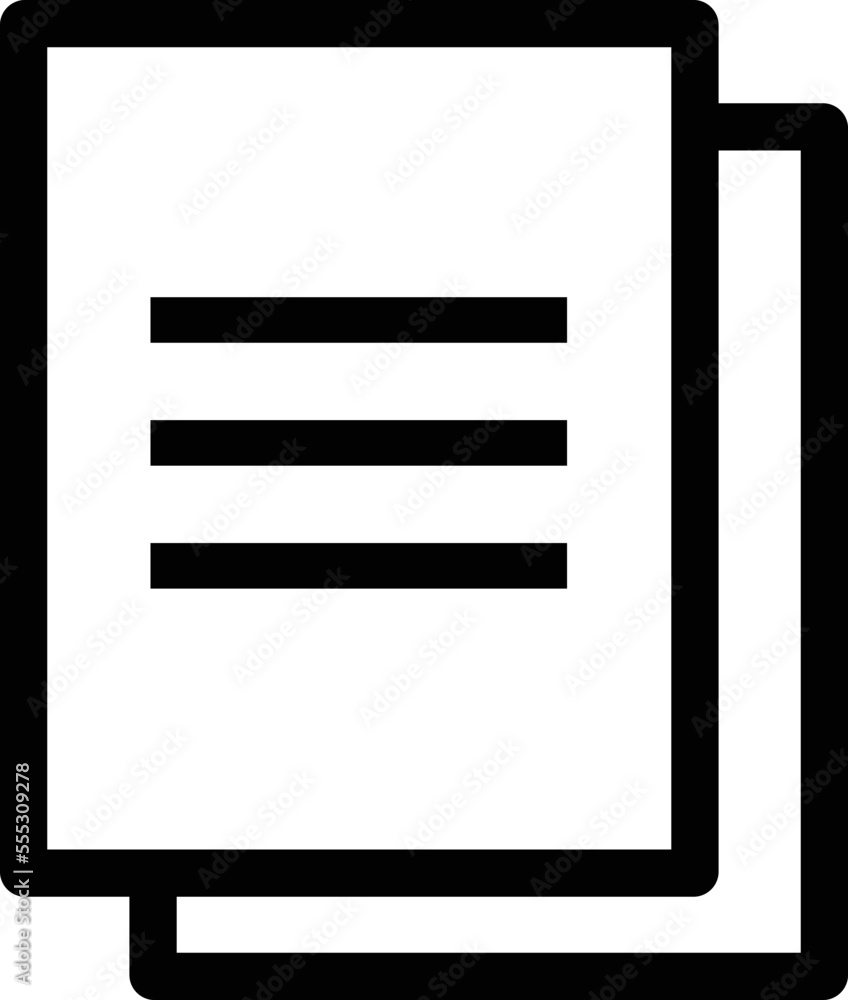 Poster files icon vector isolated on white background . document icon